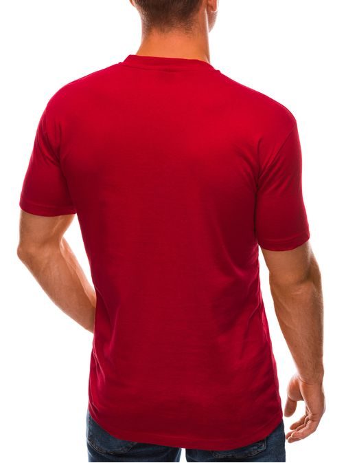 Decentné červené tričko New York S1498