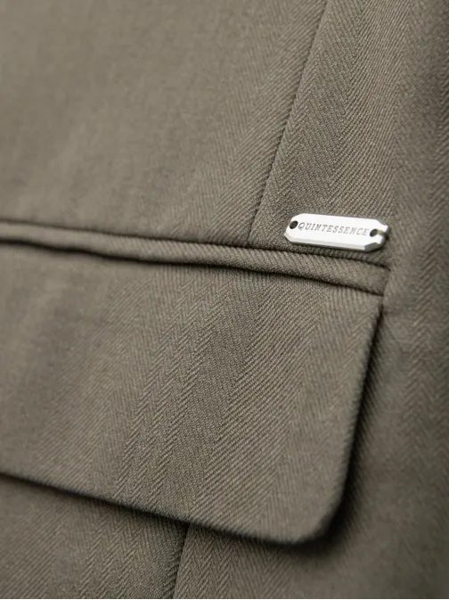 Elegantné olivové pánske sako V5 BLZB-0135