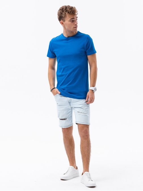 Trendové modré tričko S1370
