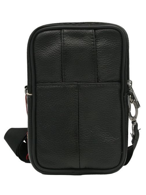 Trendy kožená čierna taška Rovicky