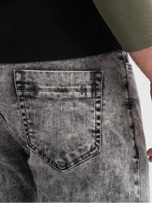 Pánske šedé trendy rifle V1 PADP-0146