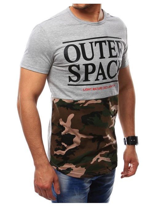 Šedé tričko OUTER SPACE