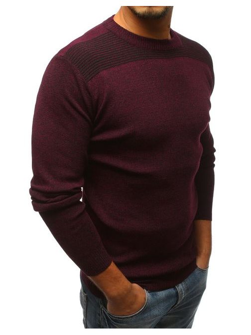 Atraktívny bordový sveter