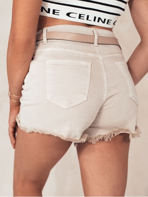 Originálne dámske béžové rifľové kraťasy Sunylook