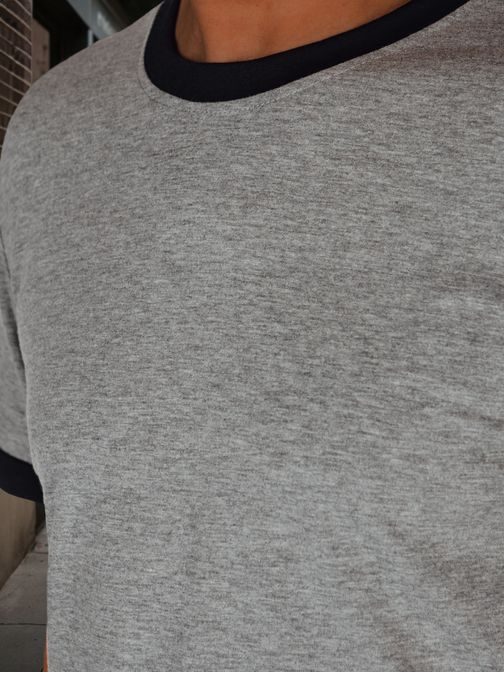 Pohodlné šedé pánske tričko