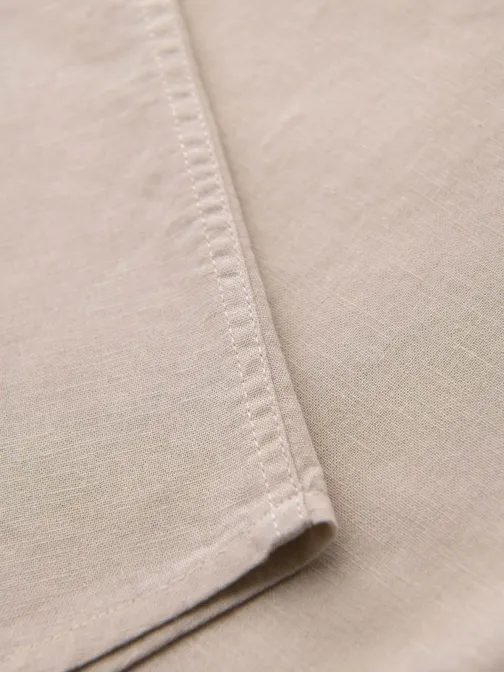 Ležérna béžová pánska košeľa V4 shss-0167