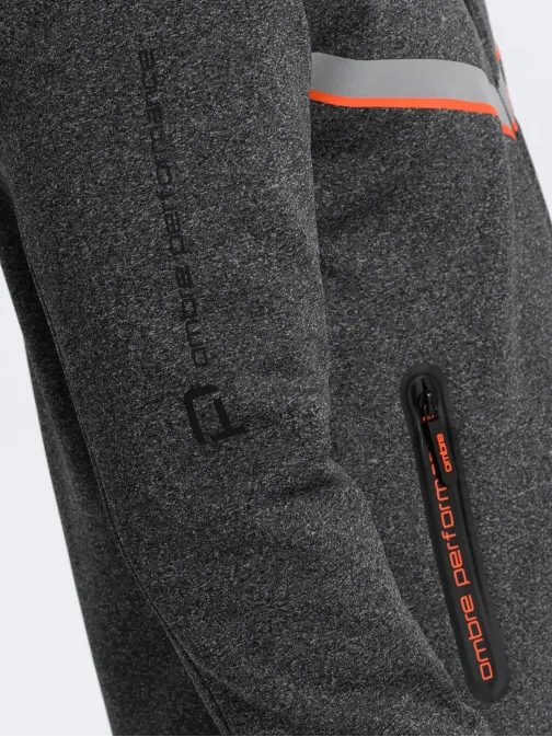 Pútavá grafitová športová bunda V1 JANP-0139