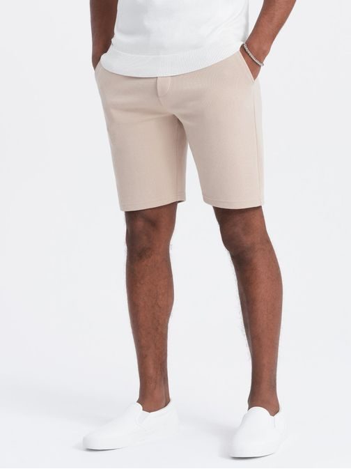 Béžové chinos kraťasy V2 SRCS-0128