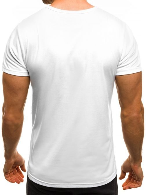 Biele tričko OZONEE JS/SS333