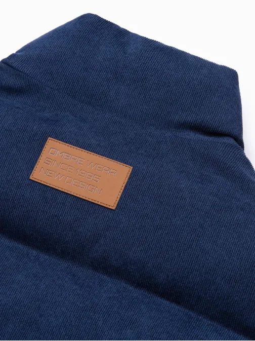Prešívaná vesta v granátovej farbe V57