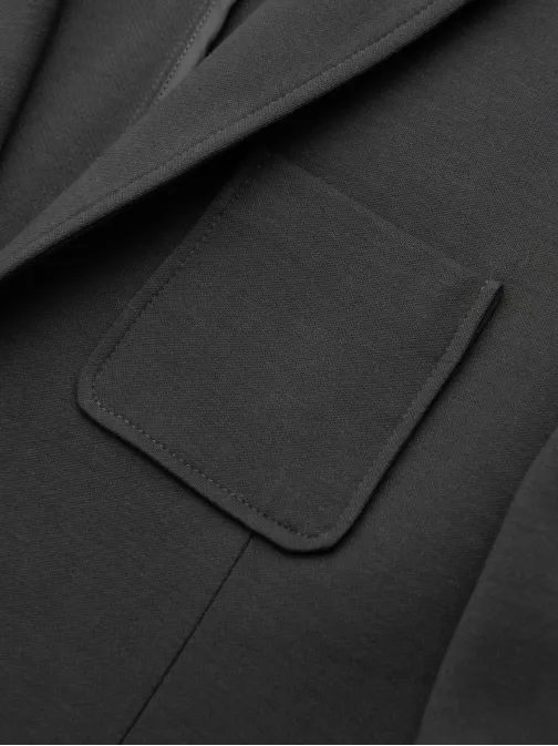 Grafitové športové slim fit sako V1 M165