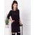 Trendové dámske šaty v čiernej farbe DLR048