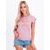 Trendové dámske tričko v ružovej farbe SLR045