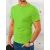 Decentné výrazne zelené tričko s krátkym rukávom