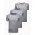 Trojbalenie šedých bavlnených tričiek Z30-V12
