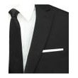 Černá kravata a bílý kapesníček 2v1