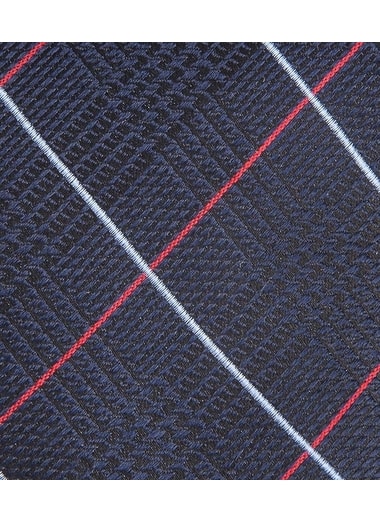 Navy kravata s velkými čtverci