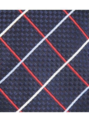 Navy kravata s kostkami