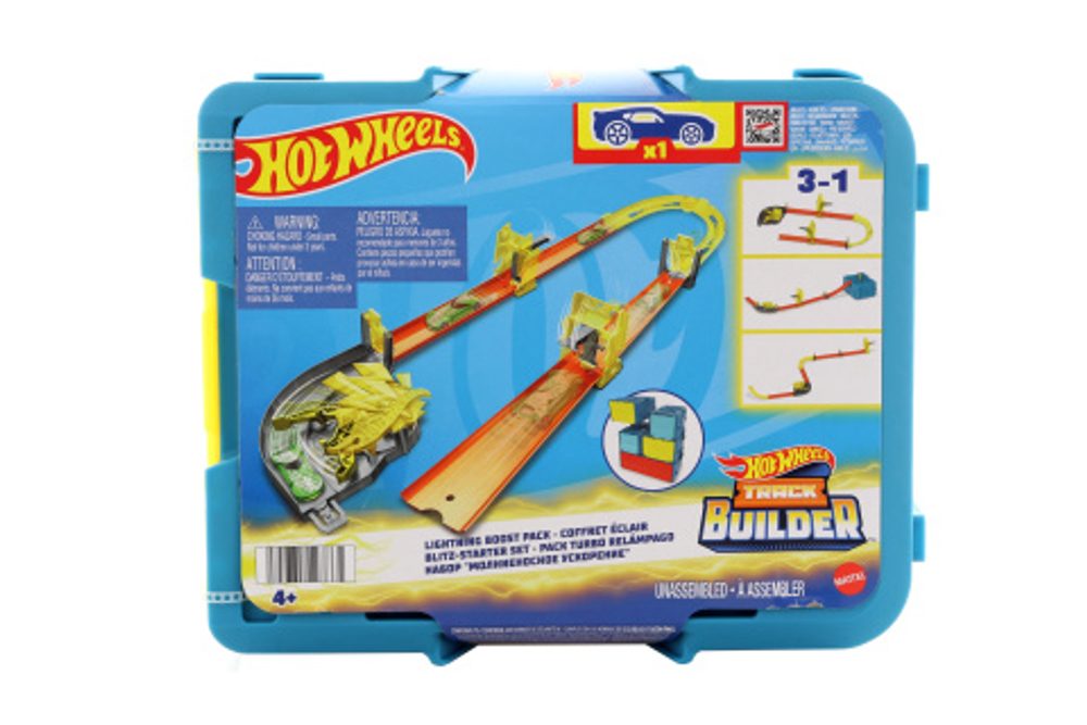 Popron.cz Hot Wheels Track Builder Dráha v boxíku - blesky HMC03