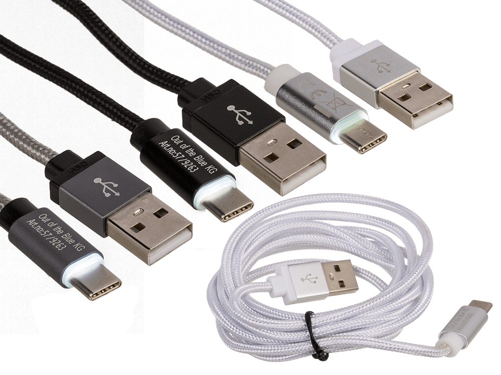 Popron.cz Nabíjecí kabel USB pro typ C, cca 2 m,