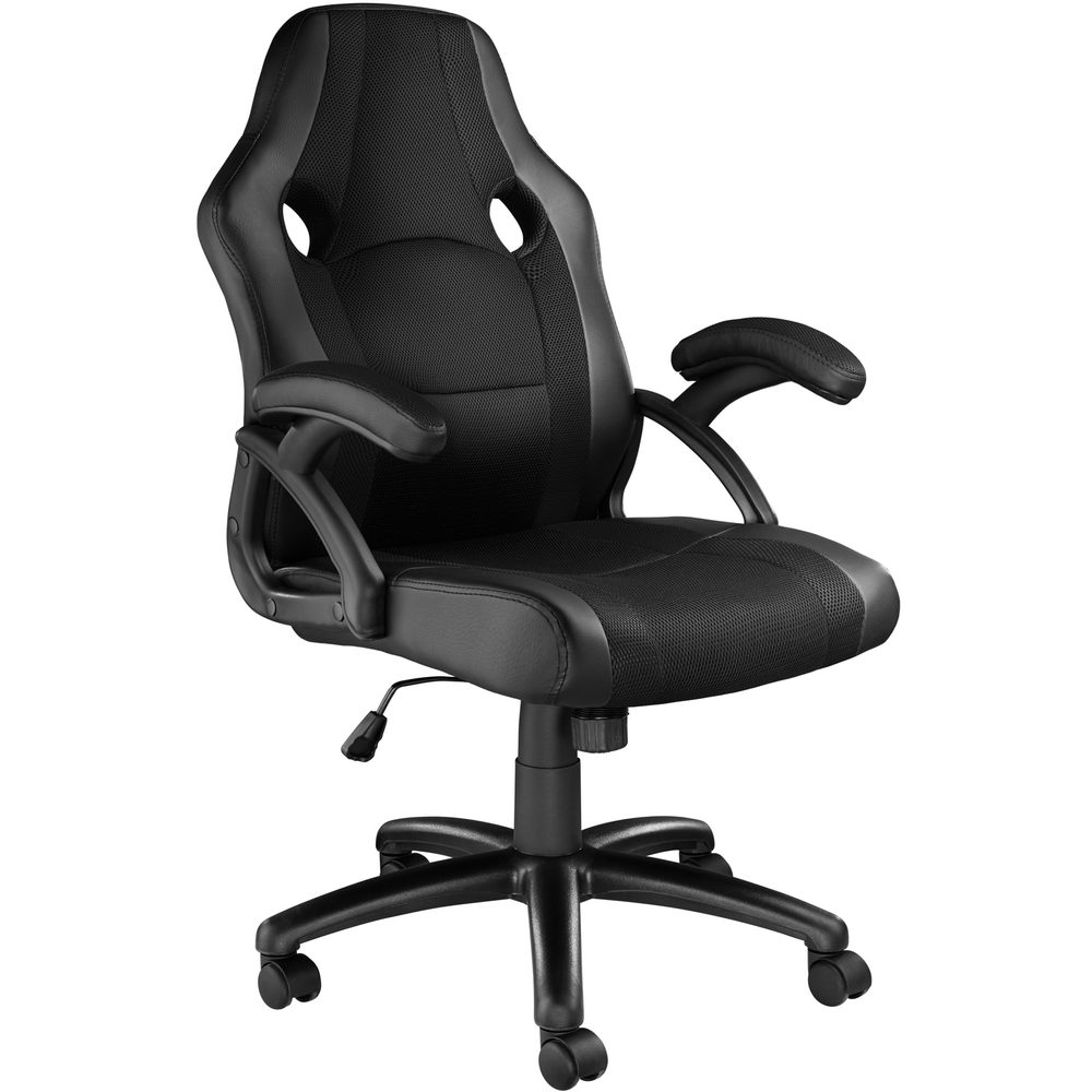 tectake 403479 kancelářská židle benny - černá - černá