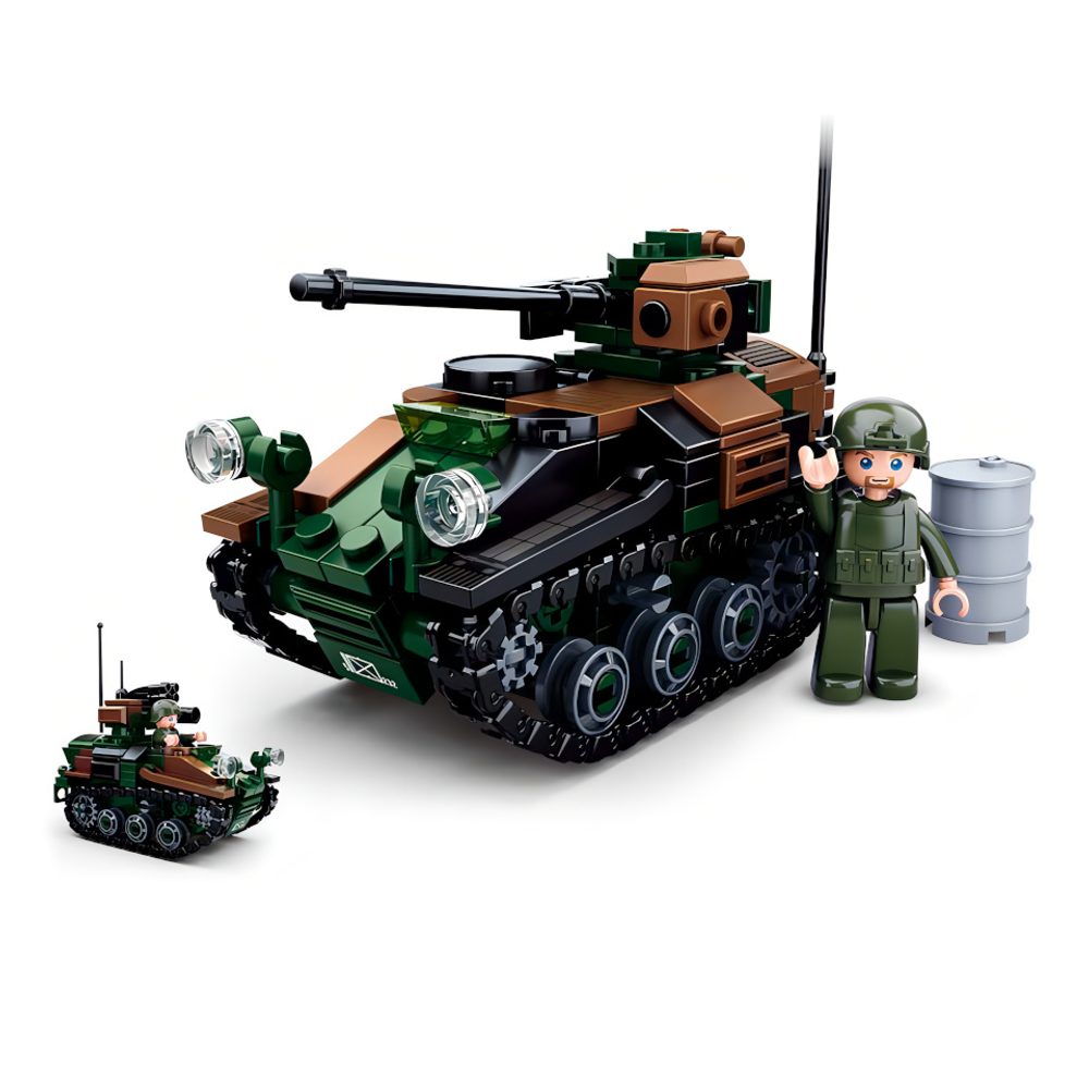 Sluban Model Bricks M38-B0750 Malý tank 2v1