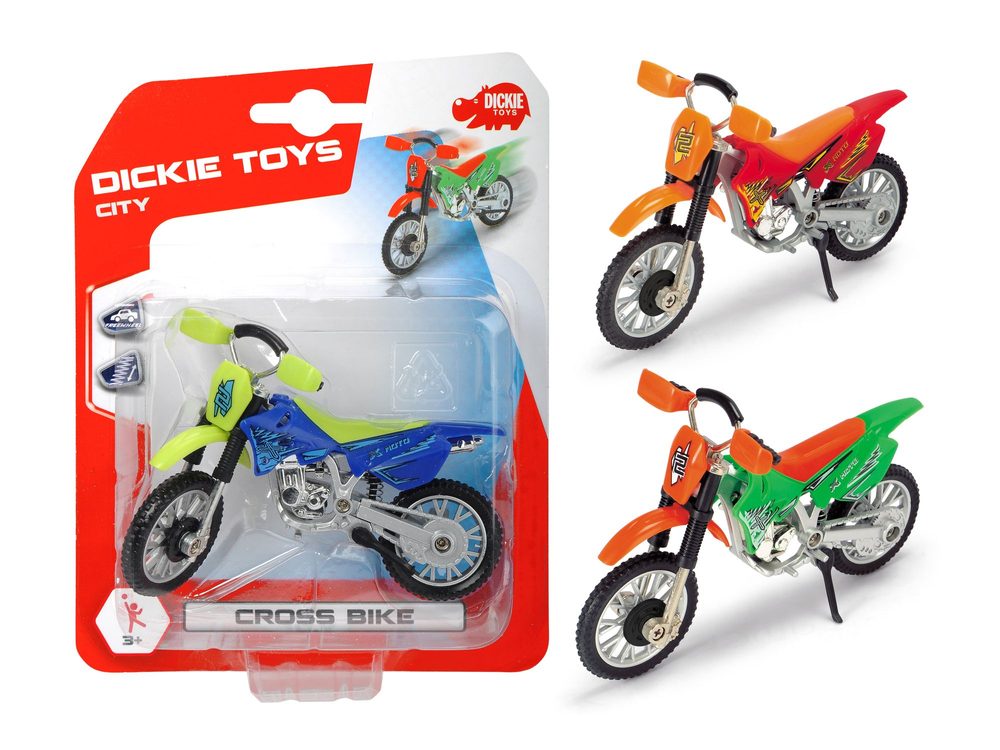 Dickie Motocykl Cross Bike, 3 druhy, 12cm