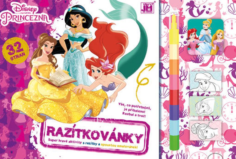 Jiri Models Omalovánka - Razítkovánky Disney Princezny