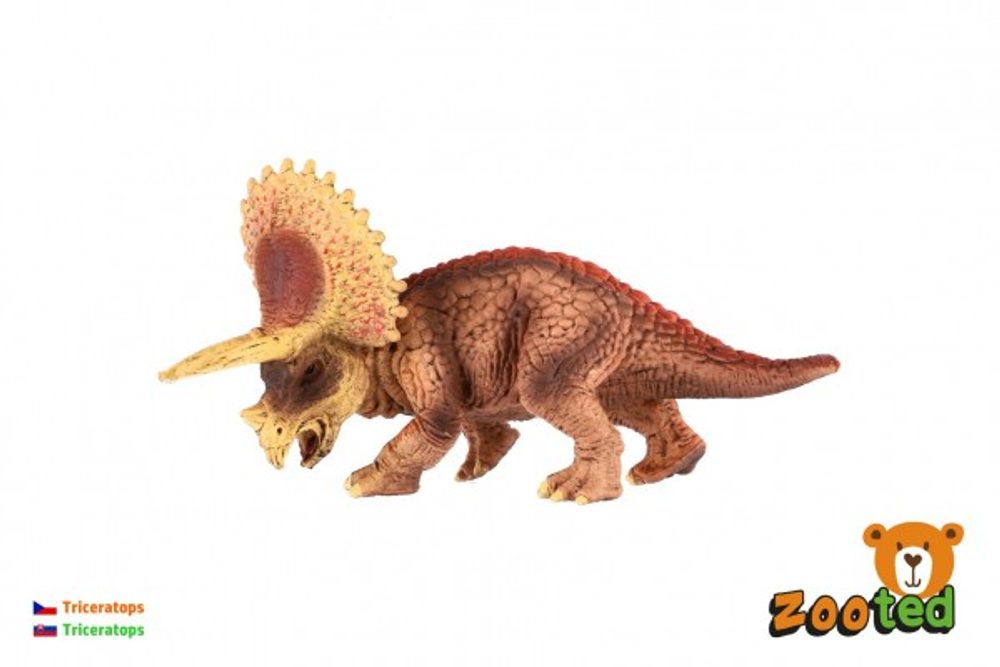 ZOOted Triceratops malý zooted plast 14cm v sáčku