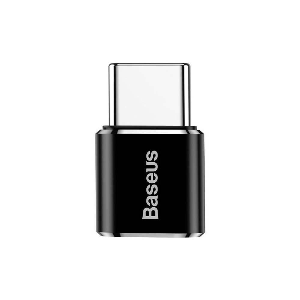 Levně Baseus Adaptér Micro USB na USB typu C - černý