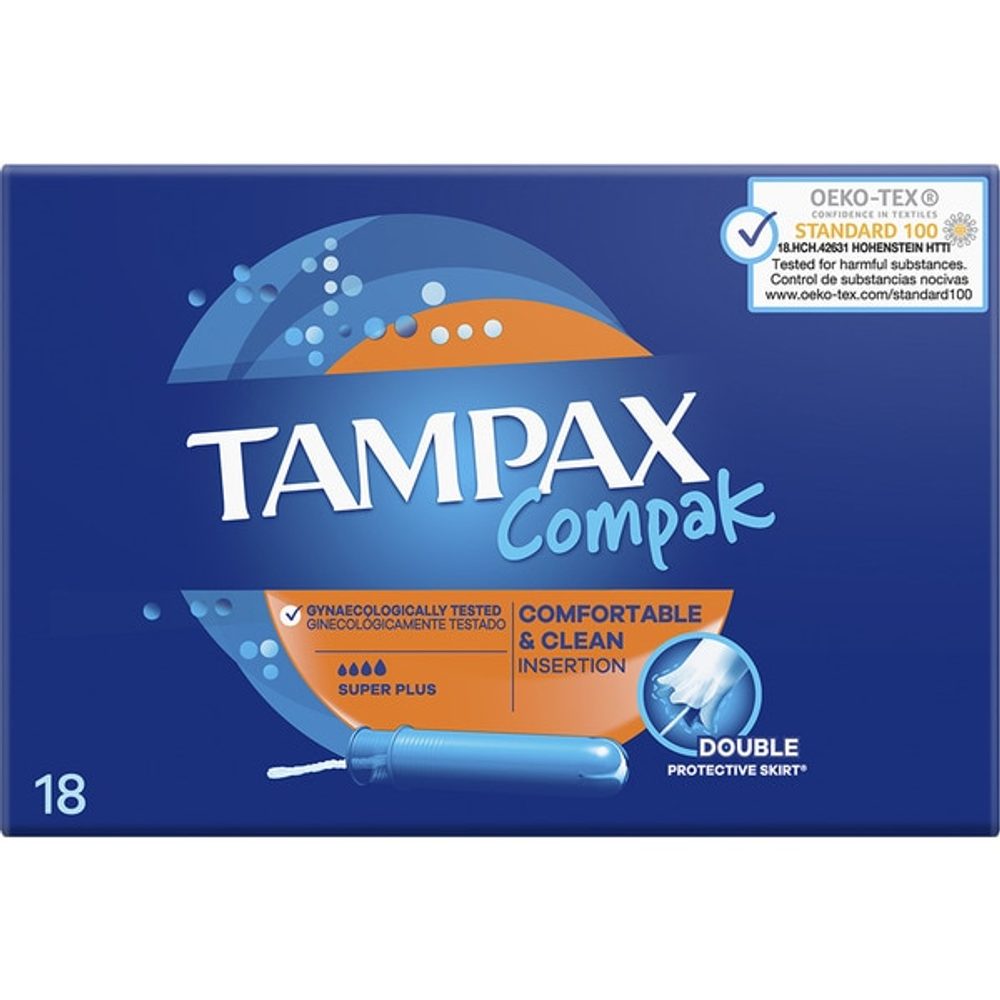 Popron.cz tampóny Super Plus Tampax Compak 18 kusů