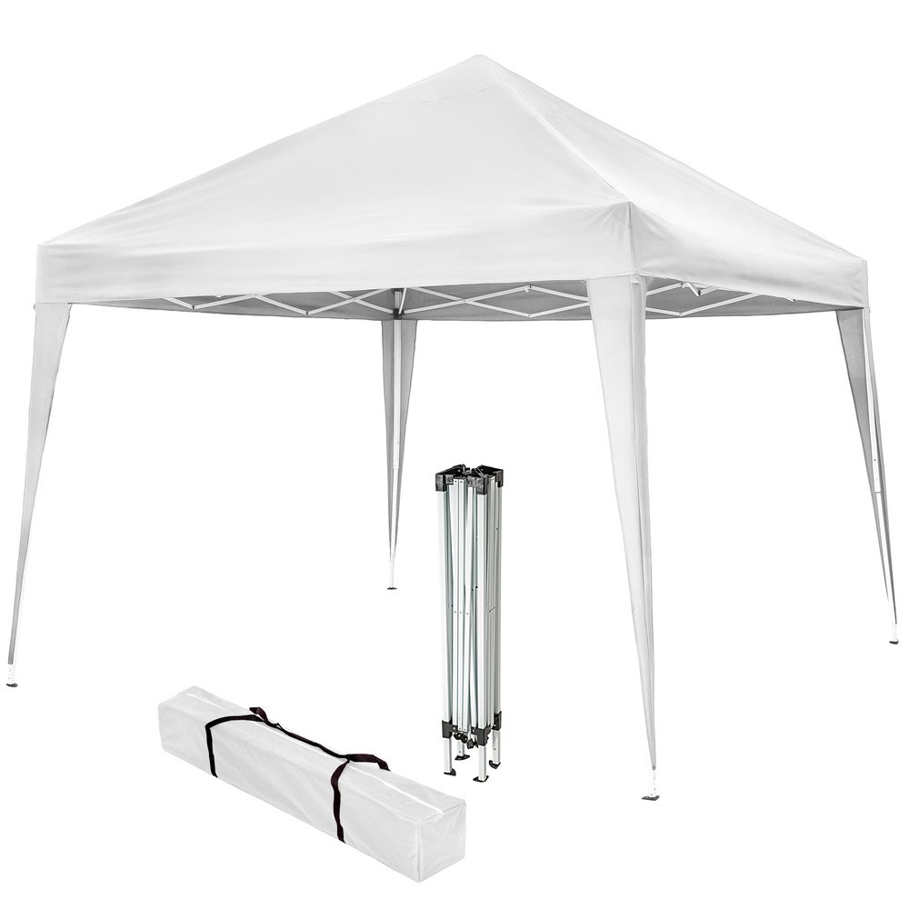 tectake 404826 skládací pavilon linosa 3x3 m - bílá - bílá