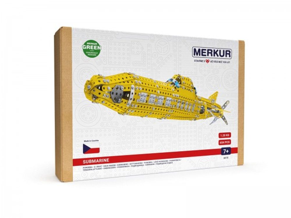 Merkur Toys Stavebnice MERKUR Ponorka 658ks v krabici 33x23x5,5cm