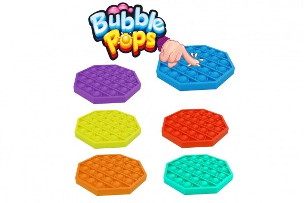 Bubble pops - Praskající bubliny silikon antistresová spol. hra oranžová