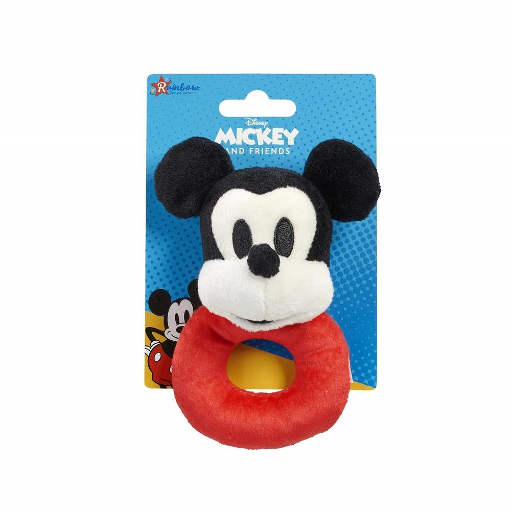 Rainbow Design Limited Rainbow Plyšové chrastítko Mickey Mouse