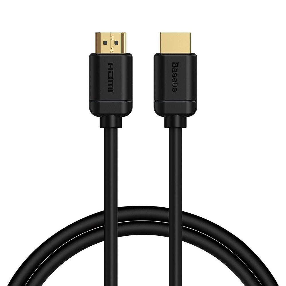 Baseus 2x kabel HDMI 2.0 4K 60Hz, 3D, HDR, 18Gbps, 1m (černý)