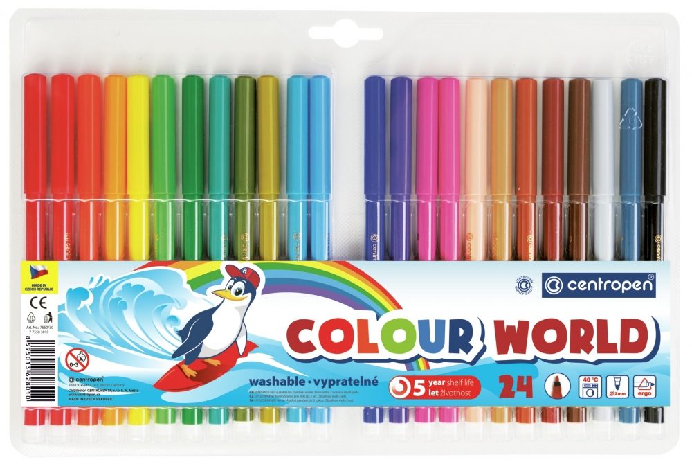 Popron.cz Fixy Centropen Colour world- 24 kusů