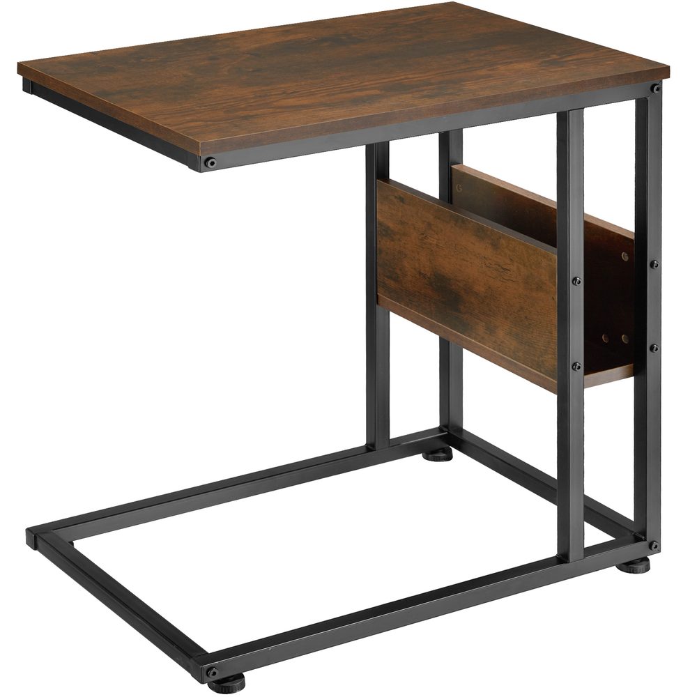 tectake 404277 odkládací stolek wigan 55x36,5x60cm - Industriální dřevo tmavé, rustikální - Industriální dřevo tmavé