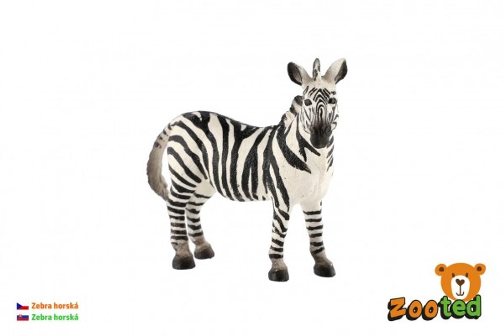 ZOOted Zebra horská zooted plast 11cm v sáčku