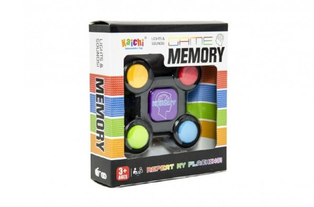 Teddies Hra paměťová plast 9cm na baterie v krabičce 12,5x14x4cm
