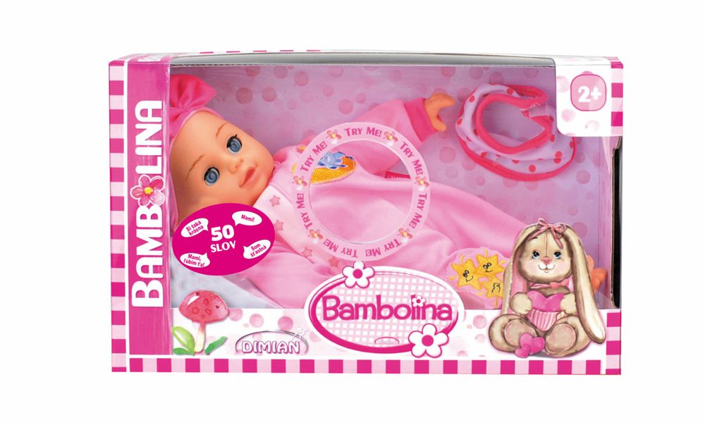 Alltoys Bambolína Panenka Bambolina Bebe 34 cm s 50 českými slovy