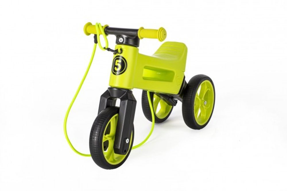 Teddies Odrážedlo FUNNY WHEELS Rider SuperSport zelené 2v1+popruh, výš. sedla 28/30cm nos. 25kg 18m+ v sáčku