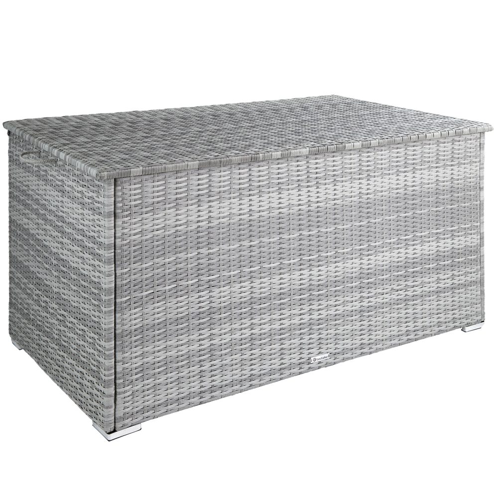 tectake 404243 úložný box oslo 145x82,5x79,5cm - světle šedá - světle šedá