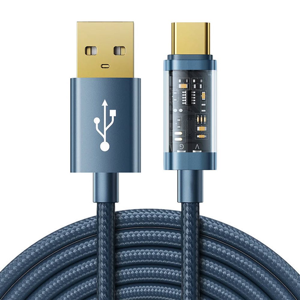 Joyroom Datový kabel k USB-A / Type-C / 3A / 2 m Joyroom S-UC027A12 (modrý)