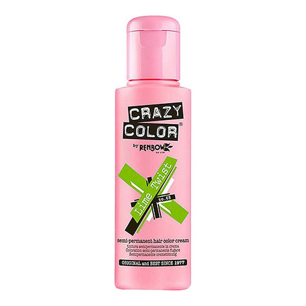 Popron.cz Krátkodobý odstín Lime Twist Crazy Color Nº 68 (100 ml)