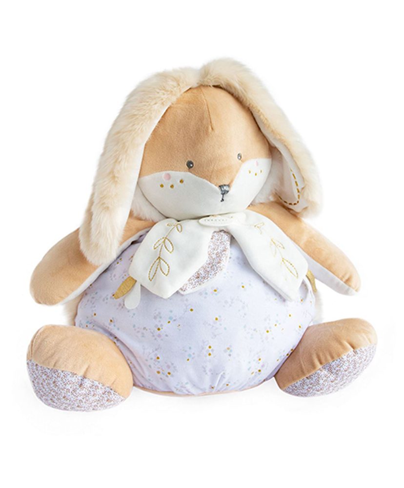 Doudou et Compagnie Paris Doudou Bílý králíček s prostorem pro uložení pyžámka 38 cm