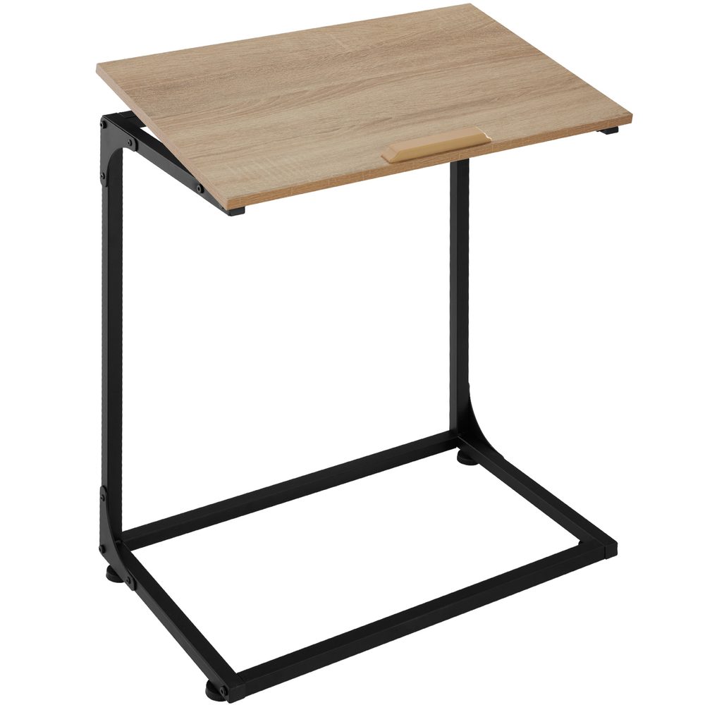 tectake 404441 odkládací stolek s naklápěcí deskou ruston 55x35x66,5cm - Industrial světlé dřevo, dub Sonoma - Industrial světlé dřevo