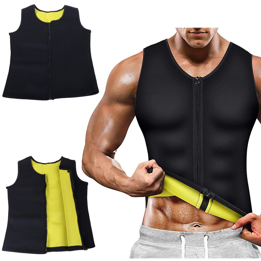Verk Group Funkční fitness tričko z neoprenu pro hubnutí, černé, L
