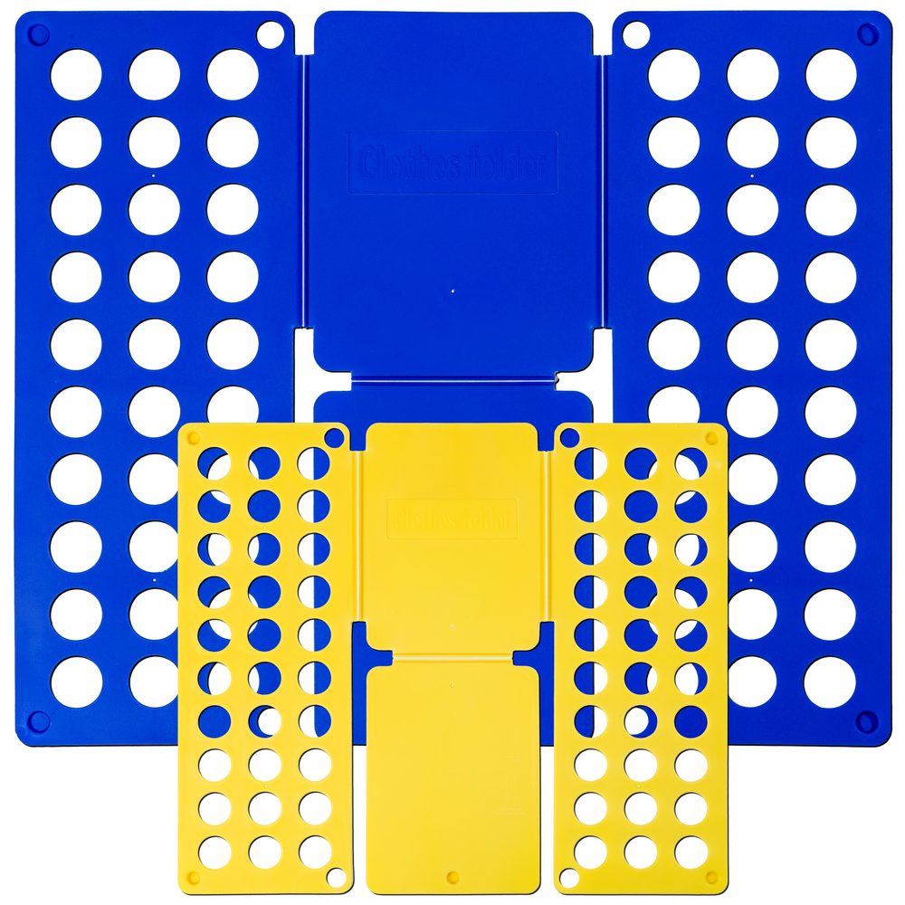 tectake 401684 deska na skládání oblečení sada 2 desek velké/malé - modrá modrá umělá hmota