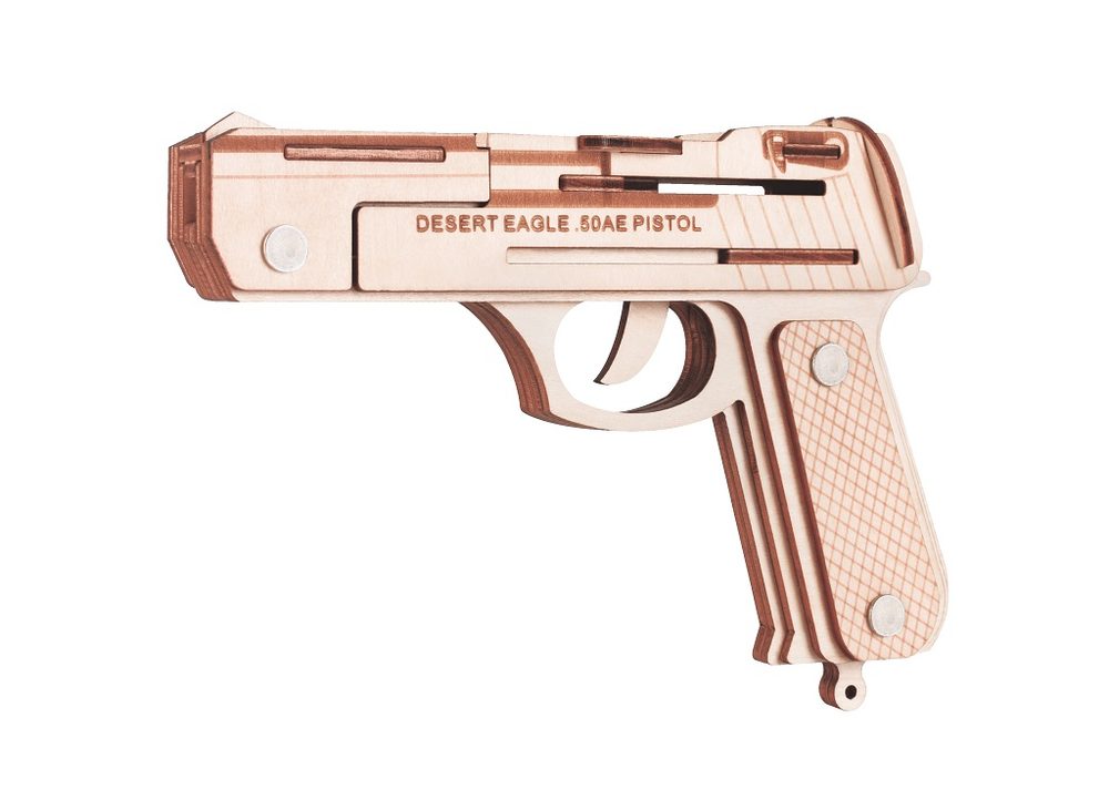 Woodcraft construction kit Woodcraft Dřevěné 3D puzzle Pistole Desert Eagle